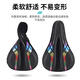 适用捷安特atx66o/720/810/620/830山地自行车坐垫套超软座垫套 PU款线条加厚硅胶黑红【送防雨罩】