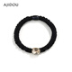 AJIDOU Ajidou hair band birthday gift, fashionable, simple and versatile, imitation crystal black hair band for girlfriend, for wife, champagne color + black 1 piece
