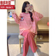 
Victoria's style pajamas for women in summer thin long sleeves trousers suit for spring ladies new autumn and winter cute loose SSM-15567 women M [75-100Jin [Jin equals 0.5 kg]]