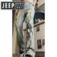 Jeep Spirit Jeep Flame Jeep Jeans Herren Sommertrendmarke Straight Hosen High Street Style 692-Black 2xl [135-150jin [Jin entspricht 0,5 kg]]