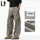 
:CHOCOOLATE it pure cotton paratrooper pants for men and women the same style 2025 summer trendy brand loose multi-pocket work straight trousers smoke gray [official authentic] M [Suggestion 105Jin [Jin equals 0.5 kg]-125Jin [Jin equals 0.5 kg]]