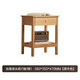 Original element solid wood bedside table modern minimalist bedroom storage cabinet Nordic oak storage side cabinet 1 drawer 1 compartment A5023