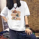 
Semir 2025 new pure cotton short-sleeved T-shirt for women in summer American fashion brand large-size women's loose casual base top Navy (deer) L 110-125Jin [Jin equals 0.5 kg]