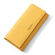 Sac de carte d'écarent portefeuille jaune chanceux polyvalent 2025 Nouvelle femelle sac à embrayage simple portefeuille à la mode femelle couleur solide petite amie femme mère anniversaire de la Saint-Valentin cadeau Red Store Manager d'inspection et d'expédition