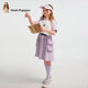Hush Puppies children's clothing for children, girls and older children, summer energetic, youthful, fashionable, playful workwear style casual dress, ice blue purple 120