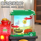 MPPMCK Electric Dampfzug Universal Wheel Spray Lokomotive Model Kinder Jungen Spielzeugauto Auto Stoßfänger 1-3 Jahre alte Batterieversion Elektrische Universal Spray Train-rot