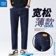 Jeanswest Spring y Summer delgada de nueve puntos pequeños jeans rectos hombres delgados hombres pantalones delgados 9901 azul 32 [sugerido 130-140Jin [Jin iguala 0.5 kg]]]
