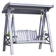 Shengxi silla de columpio al aire libre, silla de hamaca de balcón interior de la casa, patio de leisura de madera de madera de madera de madera de madera de madera sólida 699 swing blanco de madera blanca columpio