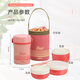 膳魔师（THERMOS）保温饭盒食品级不锈钢保温上班族学生便携 浅粉色 690ML JBC801CP