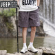 JEEP SPIRIT冰丝短裤女夏季2025新款户外薄款运动休闲速干中裤男女五分裤 671黄色-女款 S