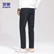 ROMON casual pants men's autumn loose business straight trousers corduroy warm sports pants men ZY02 dark gray X