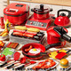 Shangmei beibei mini cuisine jouant house simulation cuisine toys pour enfants coeur ensemble 3 à 6 ans cadeaux d'anniversaire de filles