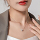 WEIYAN Zhen Duo Ma Pearl Pendant 18K Gold Round Seawater Pearl Passepartout Pendant Single Bare Bead Clavicle Chain Women's O-shaped Chain 7-8mm