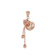 OeinOEIN 18K rose gold gold hollow gourd pendant k gold plain gold women's Fulu necklace pendant 18K rose gold 1.16g