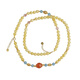 Potala Palace Beeswax Aquamarine Baonan Red 108 Beads Multi-treasure Agate Necklace Bracelet for Men and Women as a Birthday Gift for Girlfriend