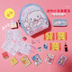 Danmiqi Min de chien à grosses oreilles mini-petit sac à école et outils de manuels entièrement ensemble de simulation pour enfants jouant des jouets de maison 6-10 ans