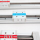 Blaue Farbe HE DOUBLE-GACK-SCHRAFTE TABELLE MINICURE PRÄZISION STEPPER MOTOR Mobile CNC-Drahthandbuch Linearmodul Folie TR8*2*4*12350mmmm