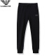 Chiarmania boutique men's trousers for men's summer ice silk thin casual sweatpants middle-aged and young straight-leg pants for men 13062 black trousers M 165