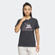 阿迪达斯 （adidas）短袖T恤女装夏季新款印花Logo运动服卡通熊猫图案休闲圆领衫 IP3937深灰 S
