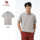 骆驼（CAMEL）户外POLO衫速干跑步男春夏透气凉感宽松翻领半袖上衣短袖5012J XL
