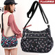 Orange Jellans Leinwand Frauentasche mittleren Alters One-Shoulder Crossbody Body Waserfester Druck Casual Oxford Nylon Stofftasche Old Blau [6913]