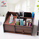 Wooden pen holder office desktop ornament simple storage box multifunction creative student wooden tissue box hx-1349 bamboo pattern color