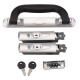 Trolley suitcase accessories lock B35 suitcase repair accessories suitcase TSA002 key combination lock b35 silver gray side lock 2 + keys 2