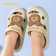 Balabala children's shoes children's sandals boys and girls slippers cartoon small animal shoes 2025 summer new cute light brown color 20