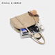 Cinvaikrose Retro Bowling Sac féminin 2025 Nouveau sac d'oreiller haut de gamme sac à main sac à main le sac d'anniversaire de sac féminin kaki [cadeaux à la petite amie, à la femme et aux filles]