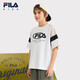 Fila Comfort Cotton Fila Children's Clothing Children's Short-Sleeved T-Shirt 2025 Summer New Boys' Knitted Tops Cloud Mushroom White-WT 140