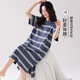 Modal Nightgown for Women's Summer Summer à manches courtes à manches courtes 2025 Nouvelle robe d'été pour femmes enceintes minces d'été ZH14101 L (165)