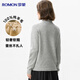 Lomon [100% lana] Pure Cardigan Ladies Lace Half Turtleneck Otoño e invierno Nuevo suéter de suéter de punto para mujeres para mujeres