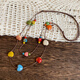 
Lu Shanwu sweater chain color long ceramic clavicle chain women dopamine double layered necklace seaside travel skirt accessories color ceramic love necklace [suspended box]