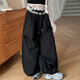 Mädchen im koreanischen Stil trendy und cooler Sommeranzug 2025 Neue Big Children's American Lace Work Clothes Wide-Bein Hosen Trendy Anzug [VL + Hosen] Kaufen Sie den Anzug erschwinglicher 140