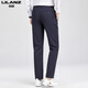 Lilang Herren Casual Hosen Mulberry Silk Sommer Neugeschäftshose Anti-Falten-Straße Hose ohne bügeln lange Hosen trendy schwarze h9896 29