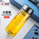 HEENOOR glass cup single layer men and women business office tea cup XN-6016/6017/1200/6088 6196 blue and black-cup brush cup set with filter 530ml
