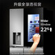 LG638L cross four-door ice machine refrigerator fully automatic ice machine spherical ice variable frequency air-cooled frost-free knock-knock see-through window household built-in ice bar F664MPY88D cross four-door 638L ice machine F664MPY88D