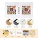 
Praise the new wedding words and numbers oil paintings, coloring oil paintings, wedding gifts, wedding room decoration paintings n13576 80*80cm, tight inner frame + outer frame free of safety