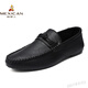 Scarecrow (mexicain) Chaussures de bonnet pour hommes Version coréenne de Business Work Chaussures en cuir décontractées Chaussures pour hommes en une étape polyvalente.