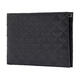 Armani (ARMANI) eagle LOGO embossed short leather wallet men's black black