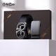 Jinlilai [Caja de regalo de cinturón delgada de doble bucle] Cinturón de acero inoxidable Regalo de regalo de estilo para hombres para hombres para regalos, capa de vajilla de la cabeza de la pistola de aleación-negro-ebdh098b2629-99 125cm