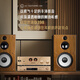 Youtang D398 Fever Grade HiFi Tube-Verstärker-Audio-Set für Electronic Tube Amplifier Haushalte Hochfutterbluetooth CD-Maschine Dreiviertel Frequenz 8-Zoll-Passive Buchhandlungslautsprecher Kombination Audio HiFi Audio-Set (Walnussfarbe) mit CD-Version)