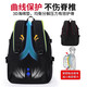 Huili Schoolbag männliche Junior High School und High School College-Schüler Rucksack hochwertiger Kapazität Computer Rucksack Leichtes Freizeit-Reisetasche Schwarz große Größe [verbesserter Reißverschluss + verstärkter Schultergurt]