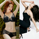 Victoria Palace Mulberry Silk Bra Set Gros Breasts montrant des oreilles de lapin tasse complète en acier doux en dentelle de lacet en dentelle gris (ensemble) M / 34/75 (BC Cup)