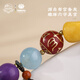 Potala Palace Jiaxiang Beeswax Bracelet Southern Red Amethyst Dragon Crystal Duobao Single Circle Bracelet for Men and Women Safety Buckle Handheld Birthday Gift