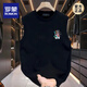 РОМОНСКИЙ КИТАЙСКИЙ СТИЛЬ ЧЕРНЫЙ МУЖНЫЙ ЖИЛЕТ 2025 Summer Wear Pure Cotton Lazy без рукавов.