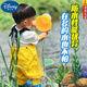 Disney children's one-piece waders, kindergarten play water clothes, waterproof clothes, children's rain boots, men's and women's fishing beach pants, children's blue, cute and childlike overalls, size 27 (inner length 17.5cm), free insoles