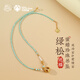 Potala Palace original mine turquoise beeswax pearl pendant 925 silver transfer beads men and women necklace birthday gift for girlfriend