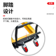 Oluoxun turnover box truck plastic basket tool cart manual egg basket trolley vegetable and aquatic product basket special truck forklift ZX601-reinforced type applicable width 31-51cm