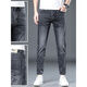 
LEE KIDS summer thin Tennis jeans men's black gray cropped pants slim-fitting slim-fitting 9-point pants 1048 Black gray 1-9-point pants 36